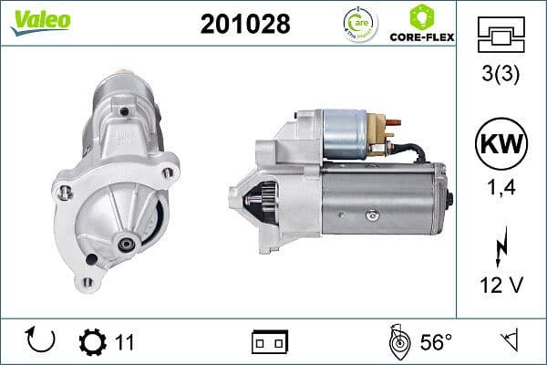 Starter VALEO CORE-FLEX 201028 - image 4