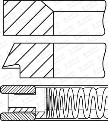 Piston Ring Set 08-424700-00 - image 2