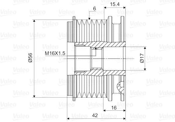 Alternator Freewheel Clutch VALEO NEW SPARE PART 588024 - image 4
