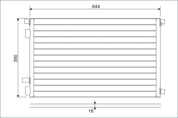 Condenser, air conditioning 817608 - image 2
