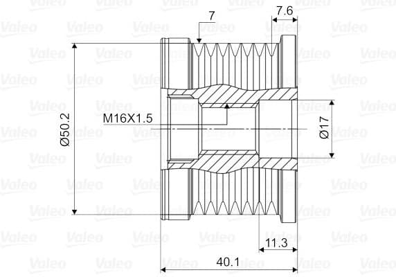 Freewheel clutch alternator 588100 - image 2
