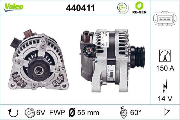 Alternator VALEO RE-GEN REMANUFACTURED VAL 440411 - image 5