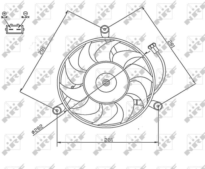 Fan, engine cooling 47745