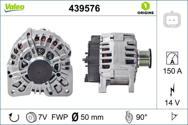 Alternator VALEO ORIGINS NEW OE TECHNOLOGY 439576 - image 6