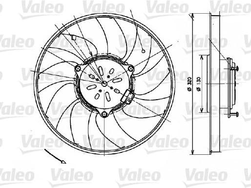 Fan, engine cooling 696082 - image 2