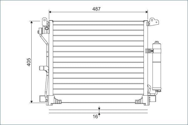 Condenser, air conditioning 822579 - image 2