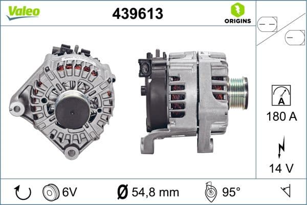 Alternator VALEO ORIGINS NEW OE TECHNOLOGY 439613 - image 6
