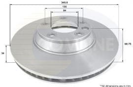 Brake disc, 1pcs FRONT ADC1474V