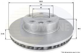 Brake disc, 1pcs FRONT ADC1458V - image 3