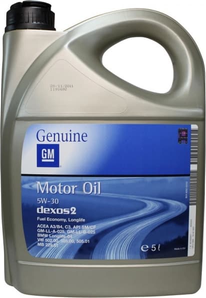 Alyva GM DEXOS 2 5W30 5L - GMDEX5W30-5 (GM) - Autoera