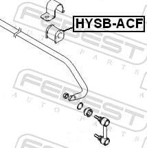 Mounting, stabiliser bar HYSB-ACF - image 2