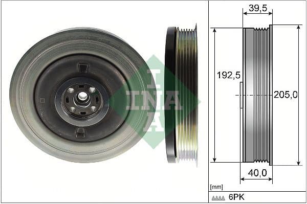 Belt Pulley, crankshaft 544 0503 10