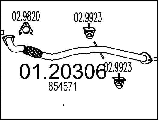 Exhaust Pipe 01.20306