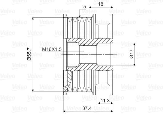 Alternator Freewheel Clutch VALEO NEW SPARE PART 588034 - image 4