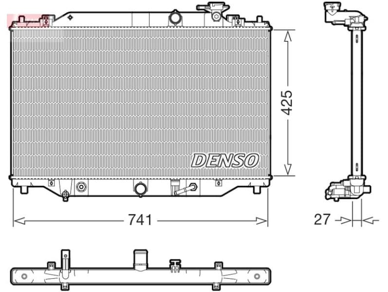 Radiator, engine cooling DRM44051