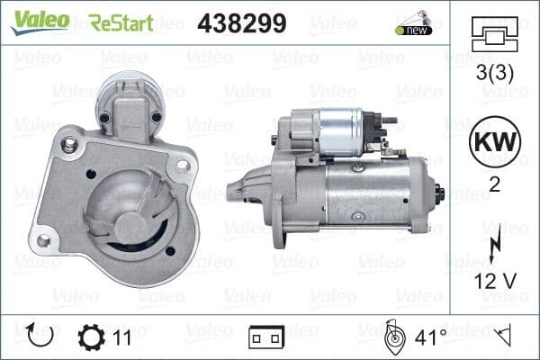 Starter VALEO ORIGINS NEW STOP&START OE TECHNOLOGY 438299 - image 5
