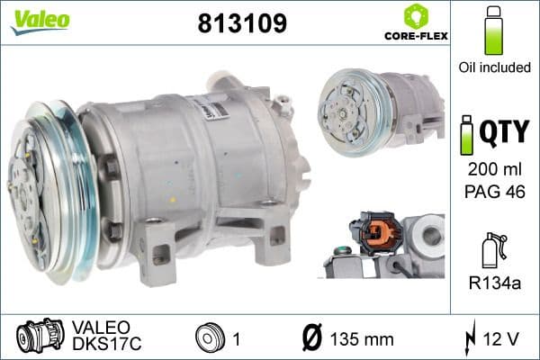 Compressor, air conditioning VALEO ORIGINS NEW OE TECHNOLOGY 813109 - image 2
