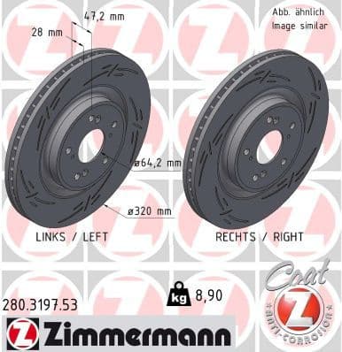 Brake Disc BLACK Z 280.3197.53