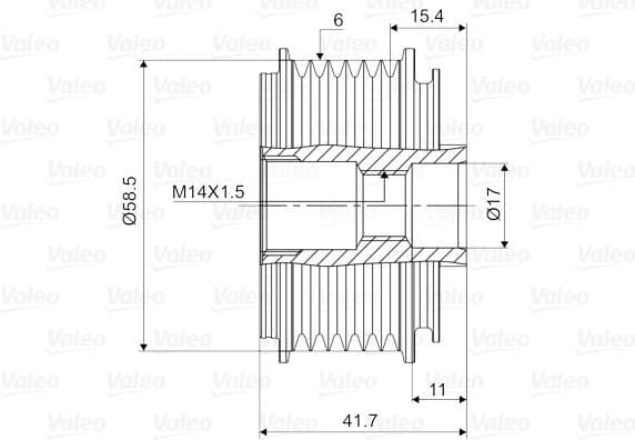 Alternator Freewheel Clutch VALEO NEW SPARE PART 588091 - image 4