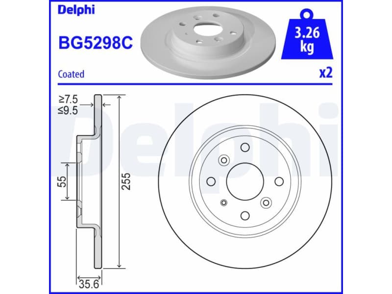 Brake Disc BG5298C
