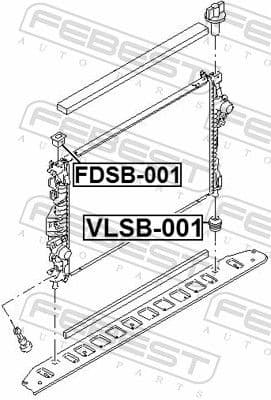 Mounting, radiator FDSB-001 - image 2