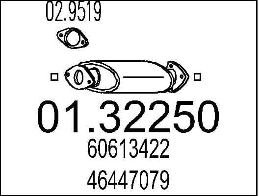 Front Muffler 01.32250