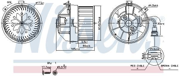 Interior Blower 87628