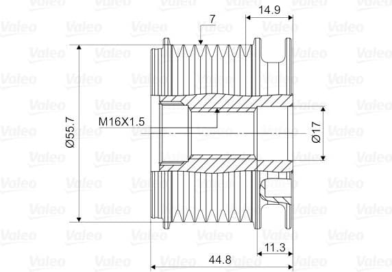 Alternator Freewheel Clutch VALEO NEW SPARE PART 588060 - image 4