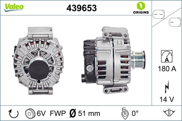 Alternator VALEO ORIGINS NEW OE TECHNOLOGY 439653 - image 6