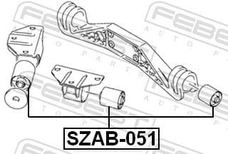 Mounting, differential SZAB-051 - image 2