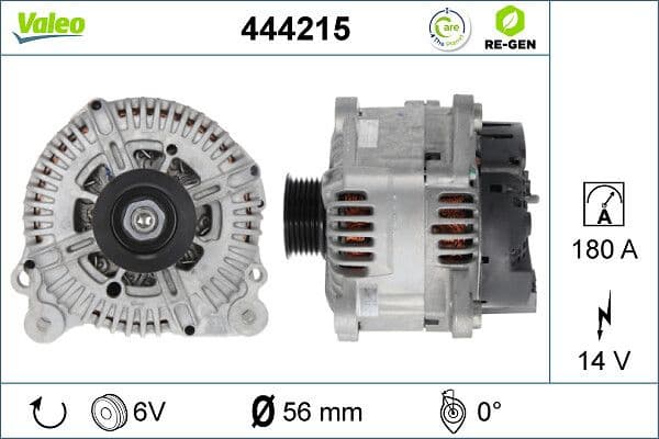 Alternator VALEO RE-GEN REMANUFACTURED 444215 - image 2