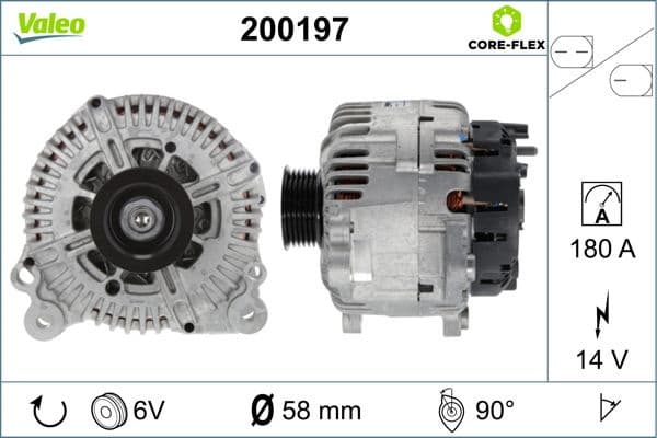 Alternator VALEO CORE-FLEX 200197 - image 5