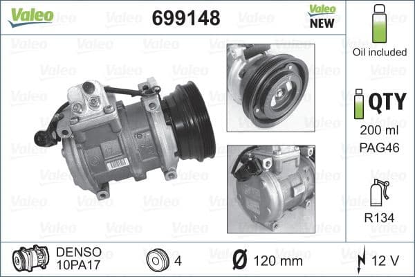 Compressor, air conditioning VALEO CORE-FLEX 699148 - image 2