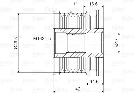 Alternator Freewheel Clutch VALEO NEW SPARE PART 588048 - image 4
