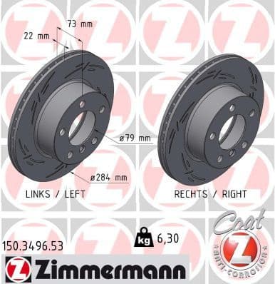 Brake Disc BLACK Z 150.3496.53