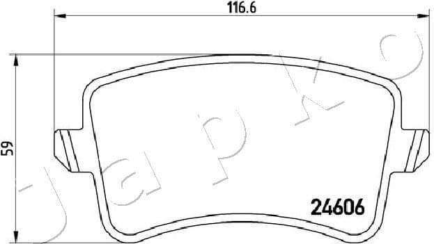 Brake Pad Set, disc brake 510908 - image 2