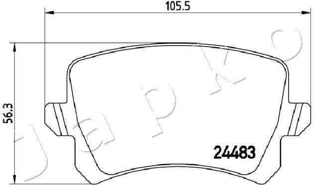 Brake Pad Set, disc brake 510904 - image 2