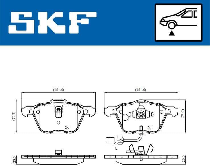 Brake Pad Set, disc brake VKBP 81035 E