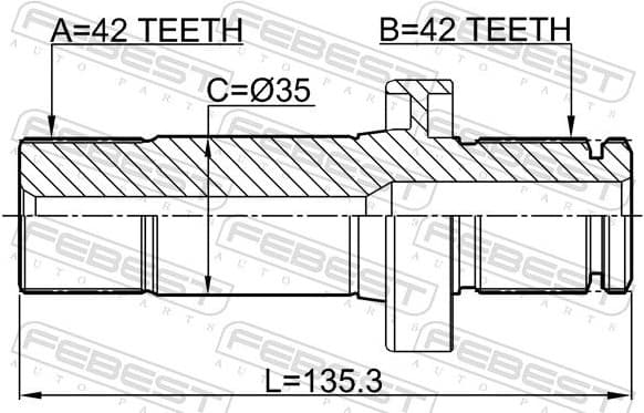 Drive Shaft 2312-TRT5LH - image 2