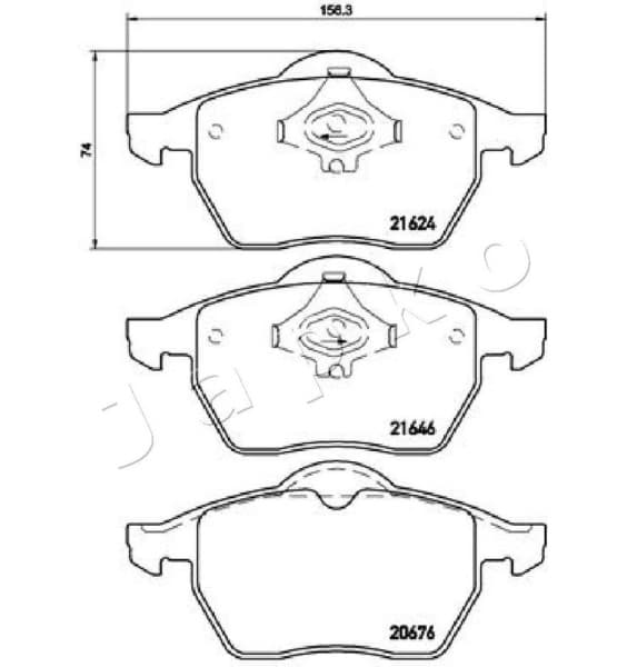 Brake Pad Set, disc brake 500911 - image 2