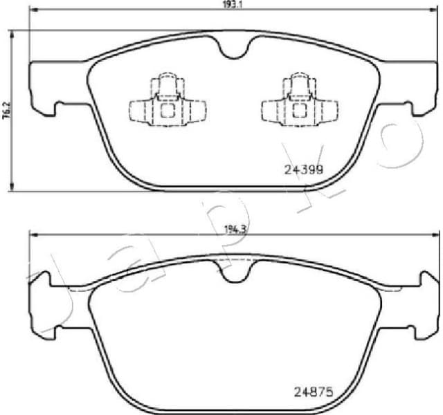 Brake Pad Set, disc brake 500334