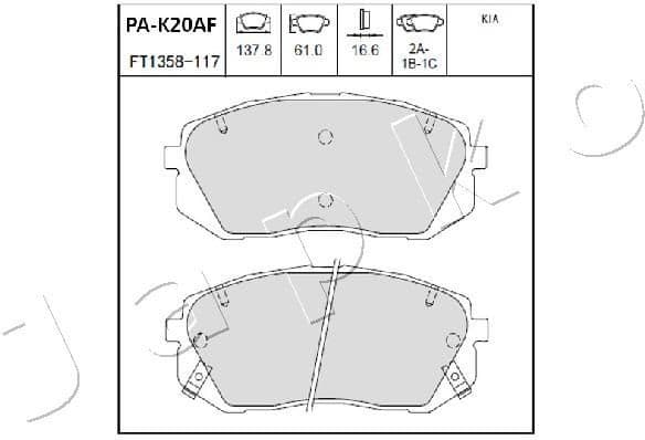 Brake Pad Set, disc brake 50K20 - image 2
