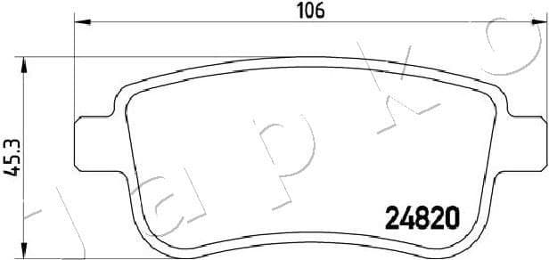 Brake Pad Set, disc brake 510703 - image 2