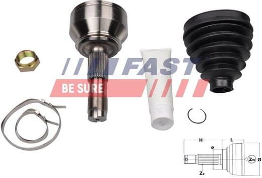 Joint Kit, drive shaft FT25079K