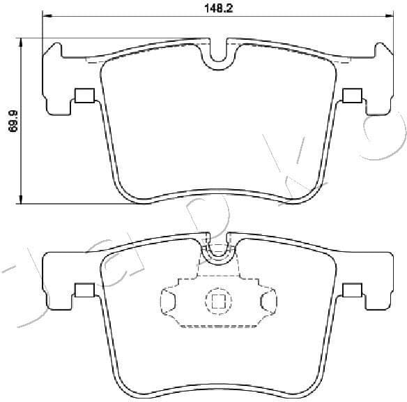 Brake Pad Set, disc brake 500106 - image 2