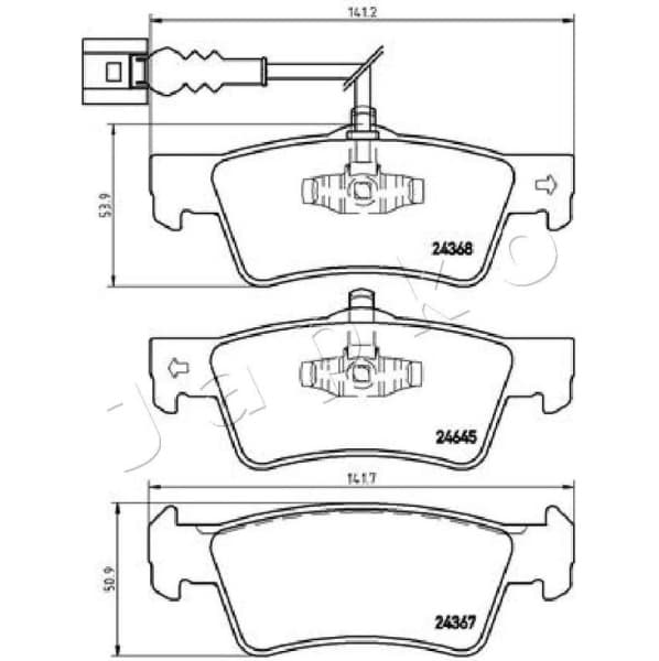 Brake Pad Set, disc brake 510923 - image 2