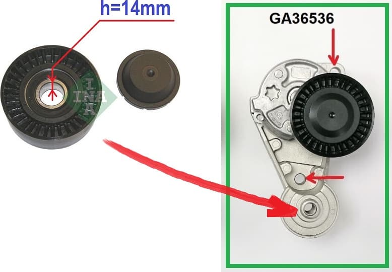 Tensioner belt 531076010