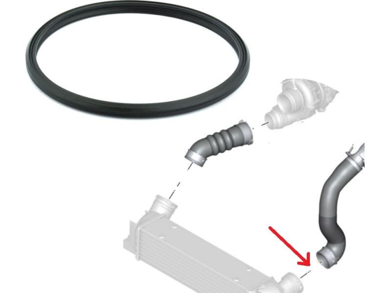 Seal ring, turbocharger, intercooler 11617796621