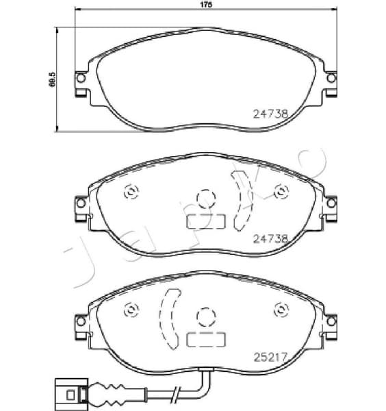 Brake Pad Set, disc brake 500908