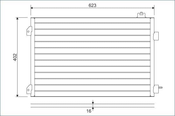 Condenser, air conditioning 817646 - image 2